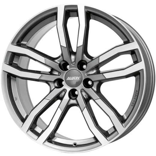 Alutec 9,5x21/5x112 ET53 D66,5 DriveX Metal Grey Front Polished