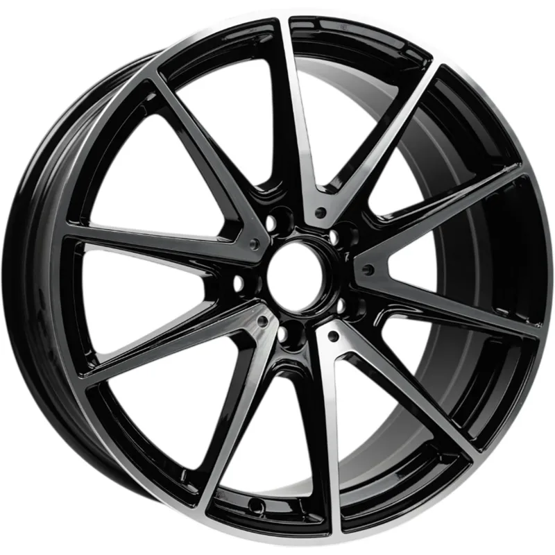 INCH 9,5x19/5x112 ET43 D66,56 ULF-R08 Gloss Black Machined Face (ZJH) FlowForming