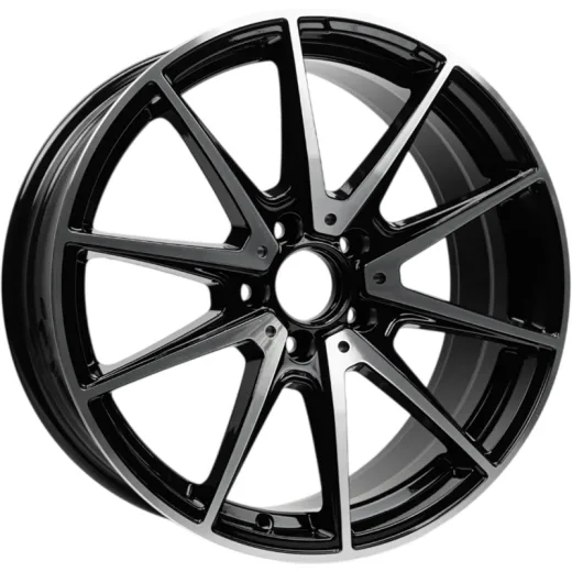 INCH 9,5x19/5x112 ET43 D66,56 ULF-R08 Gloss Black Machined Face (ZJH) FlowForming