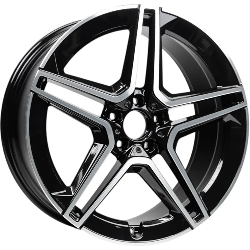 INCH 10x21/5x112 ET44 D66,56 ULF-R09 Gloss Black Machined Face (ZJH) FlowForming