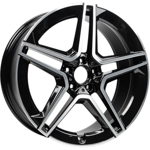 INCH 10x21/5x112 ET44 D66,56 ULF-R09 Gloss Black Machined Face (ZJH) FlowForming