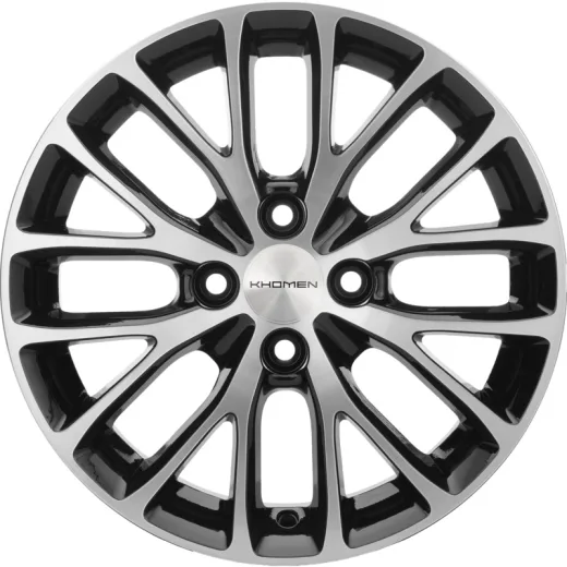 Khomen Wheels 6x15/4x100 ET46 D54,1 KHW1506 (Rio/Solaris) Black-FP