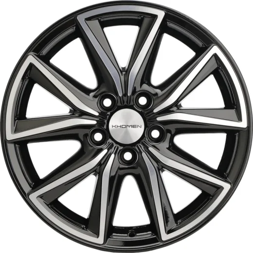 Khomen Wheels 7x17/5x114,3 ET39 D60,1 KHW1706 (RAV4) Black-FP