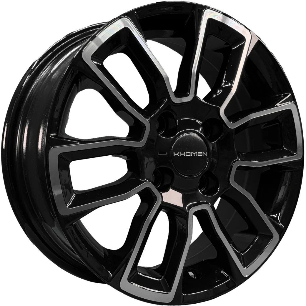 Khomen Wheels 5,5x14/4x98 ET35 D58,5 KHW1406 (Lada Granta) Black-FP