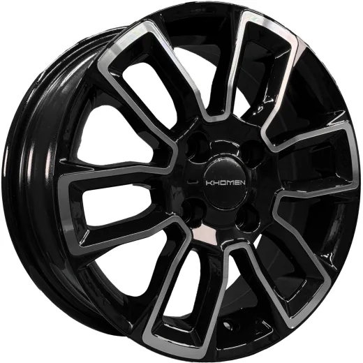 Khomen Wheels 5,5x14/4x98 ET35 D58,5 KHW1406 (Lada Granta) Black-FP