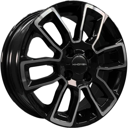 Khomen Wheels 5,5x14/4x100 ET43 D60,1 KHW1406 (Toyota Corolla) Black-FP