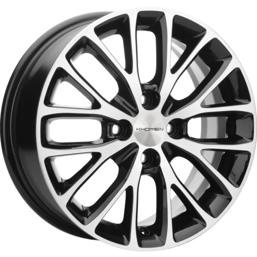 Khomen Wheels 6x15/4x98 ET36 D58,6 KHW1506 (Lada Granta) Black-FP
