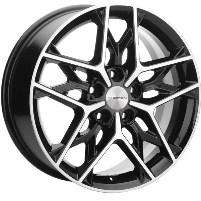 Khomen Wheels 7x17/5x108 ET50 D63,35 KHW1709 (Ford C-Max) Black-FP