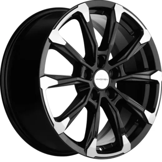 Khomen Wheels 7,5x18/5x112 ET43 D57,1 KHW1808 (Kodiaq/Tiguan) Black-FP