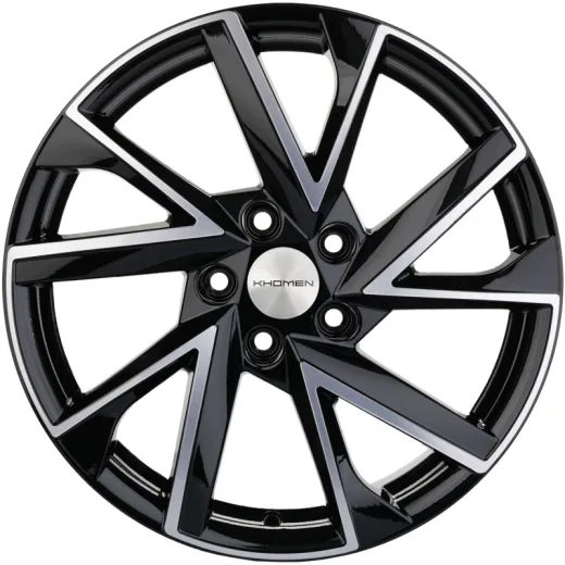 Khomen Wheels 7x17/5x114,3 ET45 D60,1 KHW1714 (Changan/Geely/Lexus/Toyota) Black-FP