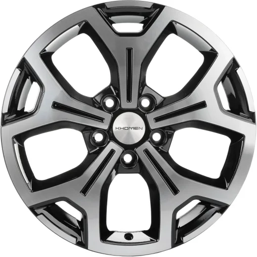 Khomen Wheels 6,5x17/5x108 ET50 D63,3 KHW1710 (Focus) Black-FP