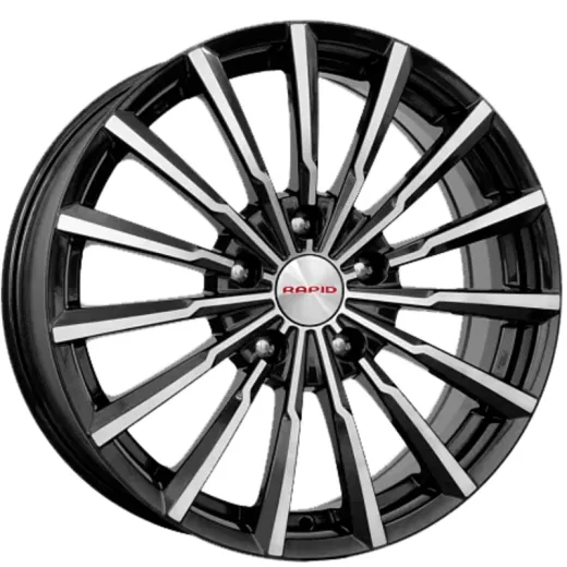 K&K 5,5x14/4x98 ET40 D58,5 Акцент (КС641) Алмаз черный