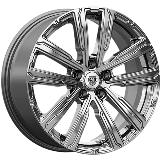 K&K 7,5x18/5x112 ET43 D57,1 Аламер (КС1216) Дарк платинум