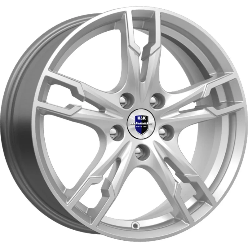 K&K 7x17/5x114,3 ET39 D60,1 Солар-оригинал (КС875) Сильвер SK