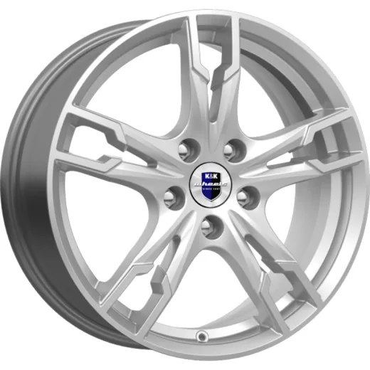 K&K 7x17/5x114,3 ET39 D60,1 Солар-оригинал (КС875) Сильвер SK