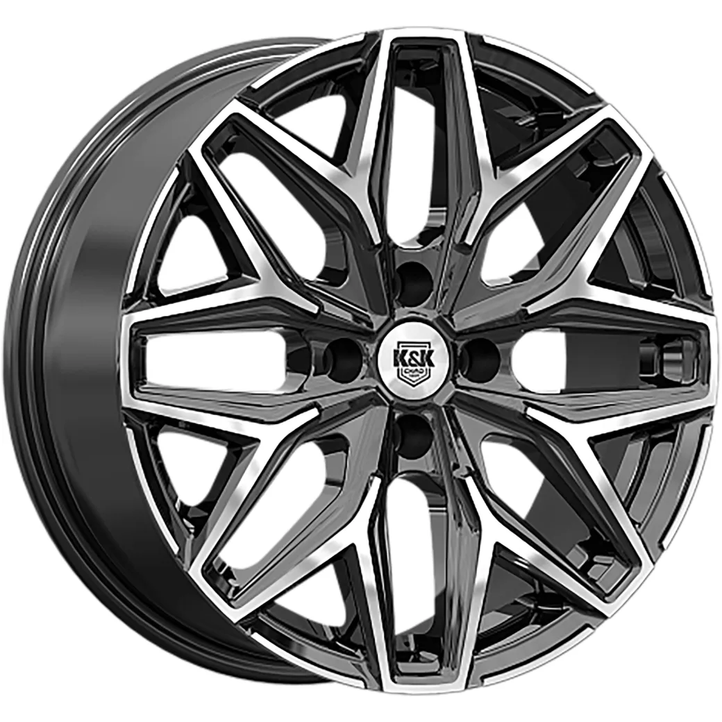 K&K 7x17/5x108 ET38 D65,1 Ариус (КС1187) Алмаз черный