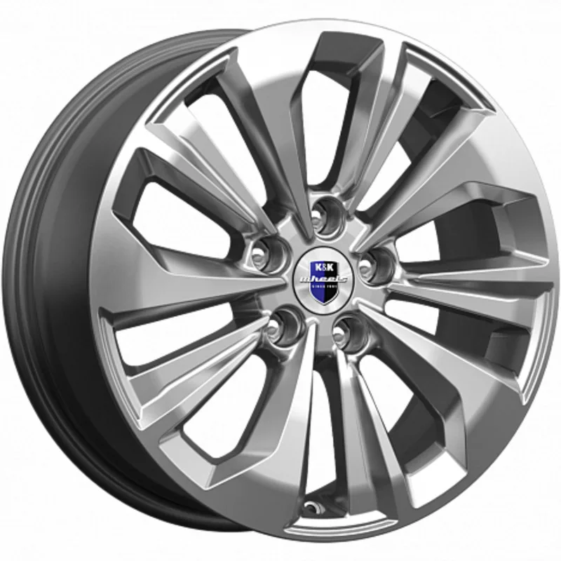 K&K 7x17/5x114,3 ET37 D66,6 Авиор (КС936) Дарк платинум брайт