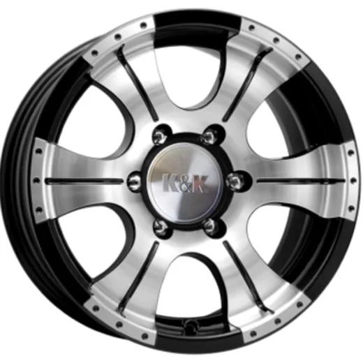 K&K 8x16/6x139,7 ET20 D108,5 Байконур (КС465М) Алмаз черный