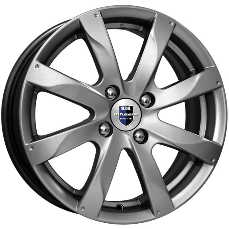 K&K 6x15/4x114,3 ET46 D67,1 Джемини-оригинал (КС617) Дарк платинум