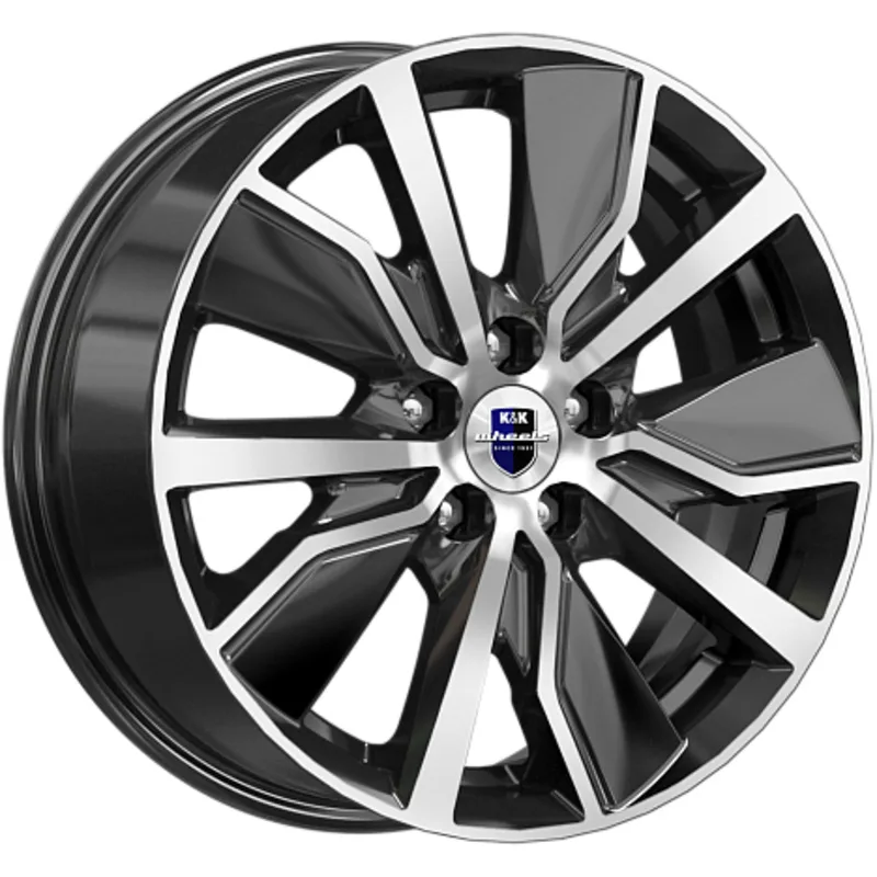 K&K 6,5x16/5x114,3 ET50 D66,1 Гамбит (КС961) Алмаз черный