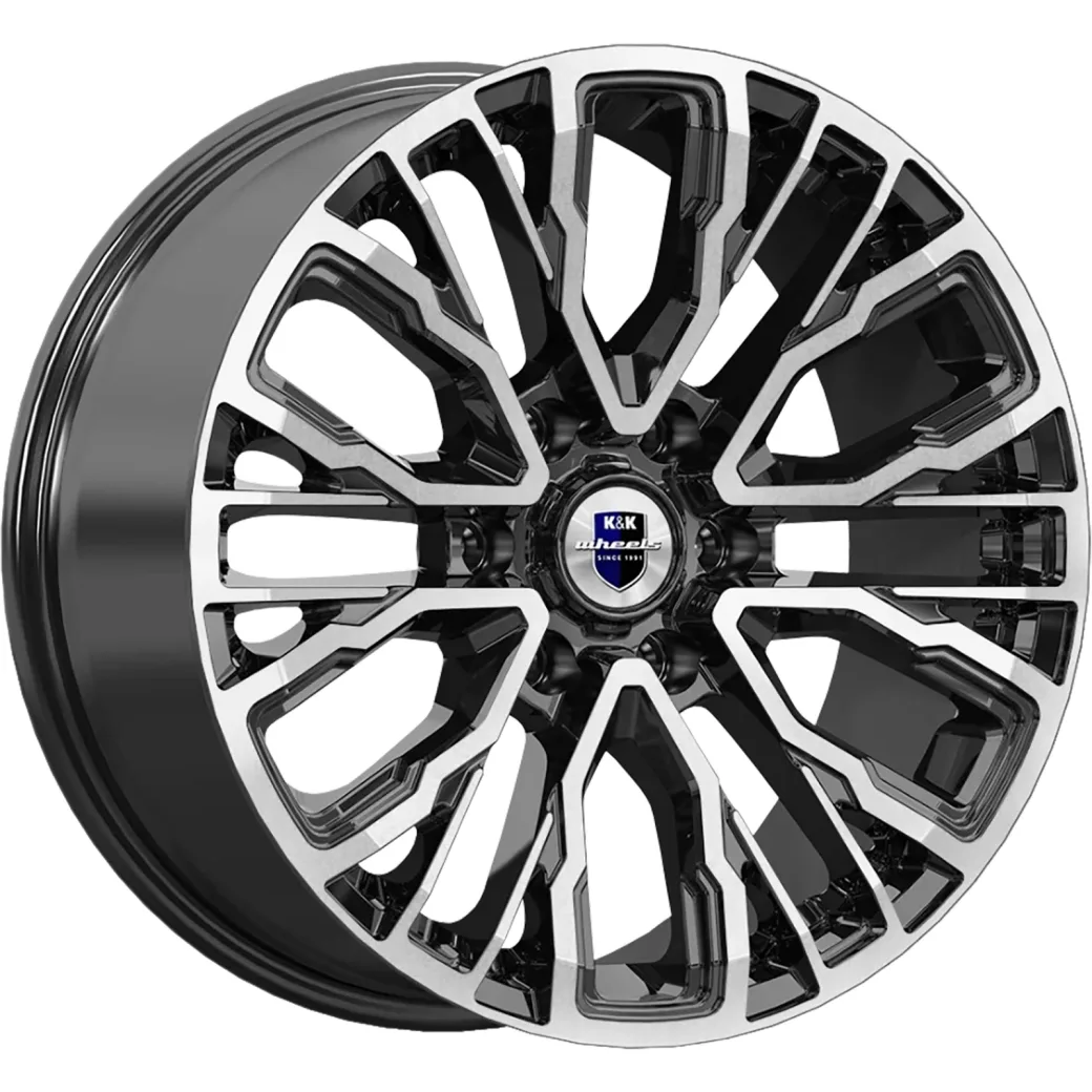 K&K 8,5x19/6x139,7 ET30 D106,1 Кортес (КС1102) Алмаз черный