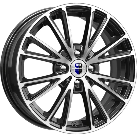 K&K 6x16/4x100 ET41 D60,1 Меандр-оригинал (КС879) Алмаз черный SK
