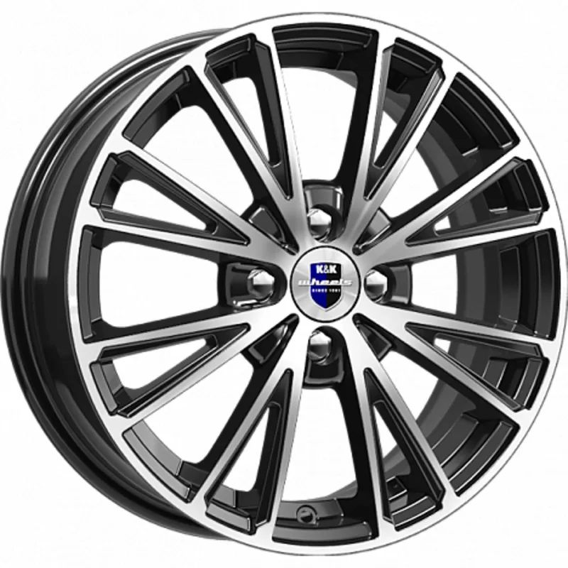 K&K 6x15/4x100 ET40 D60,1 Меандр-оригинал (КС888) Алмаз черный SK