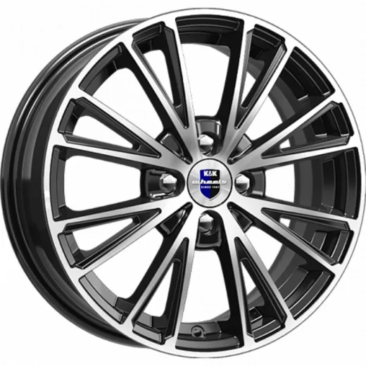 K&K 6x15/4x100 ET40 D60,1 Меандр-оригинал (КС888) Алмаз черный SK