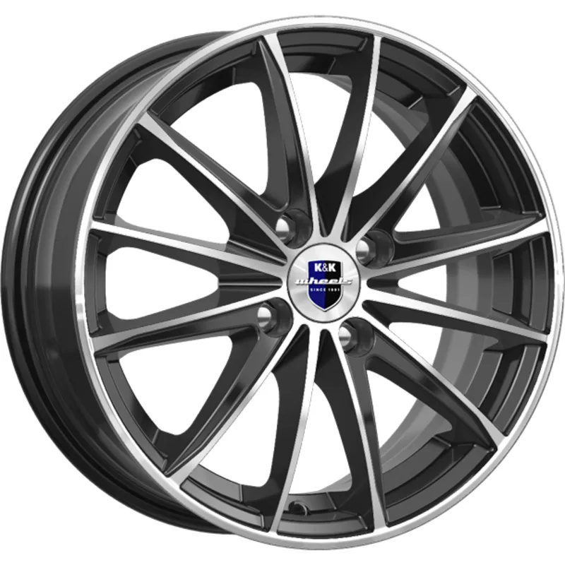 K&K 6x15/4x100 ET40 D60,1 Пойнт Бланк-оригинал (KC884) Алмаз черный SK
