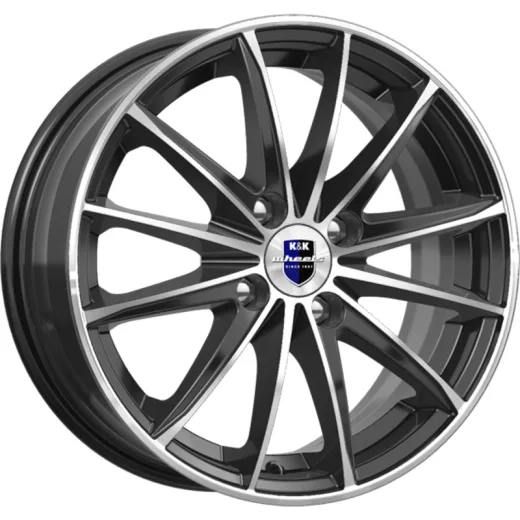 K&K 6x15/4x100 ET50 D60,1 Пойнт Бланк-оригинал (KC884) Алмаз черный SK