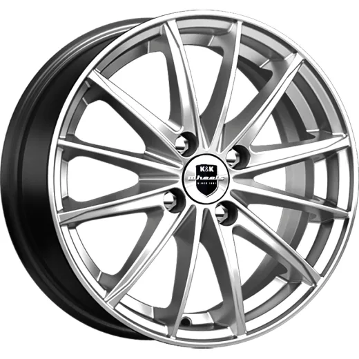K&K 6x15/4x100 ET50 D60,1 Пойнт Бланк-оригинал (KC884) Дарк платинум