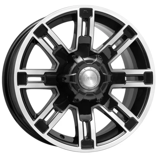 K&K 7,5x16/6x139,7 ET30 D67,1 Полюс (КС609M) Алмаз черный