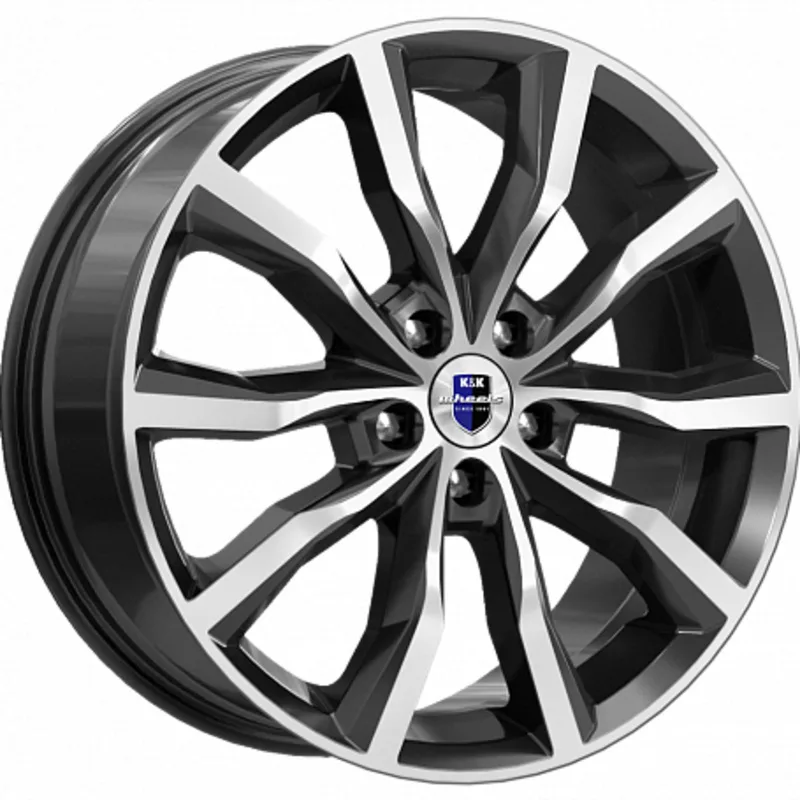 K&K 7,5x18/5x112 ET40 D66,6 Портер (КС906) Алмаз черный