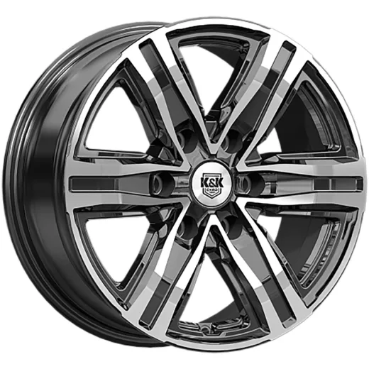 K&K 7,5x17/6x139,7 ET38 D67,1 R8 (КС1174) Алмаз черный