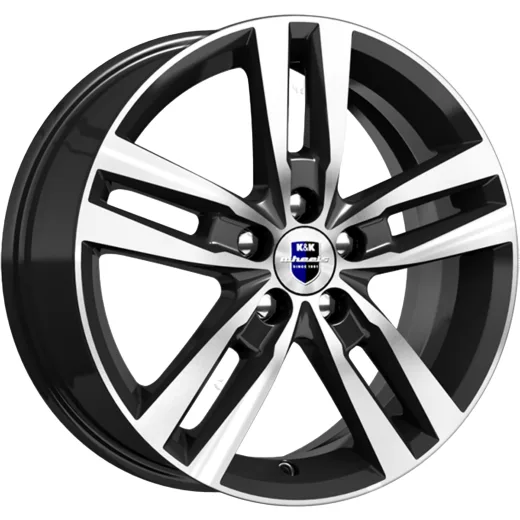 K&K 6,5x16/5x112 ET46 D57,1 Rassvet-оригинал (КС868) Алмаз черный SK