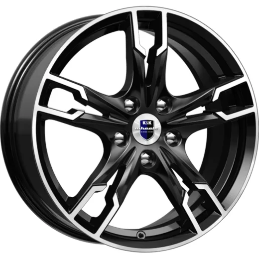 K&K 7x17/5x114,3 ET45 D66,1 Солар-оригинал (КС875) Алмаз черный SK