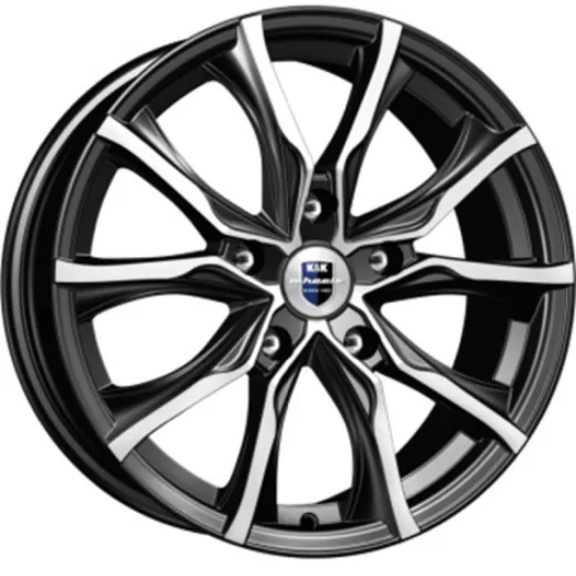 K&K 7,5x17/5x114,3 ET45 D66,1 Твист (КС697) Алмаз черный