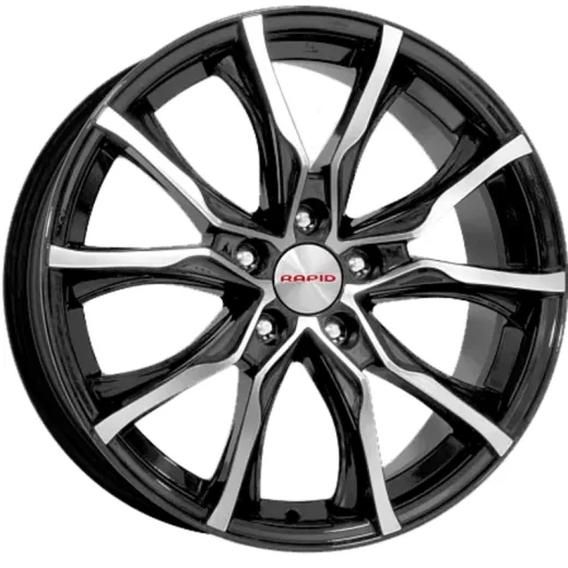 K&K 7,5x17/5x114,3 ET46 D67,1 Твист-оригинал (КС697М) Алмаз черный