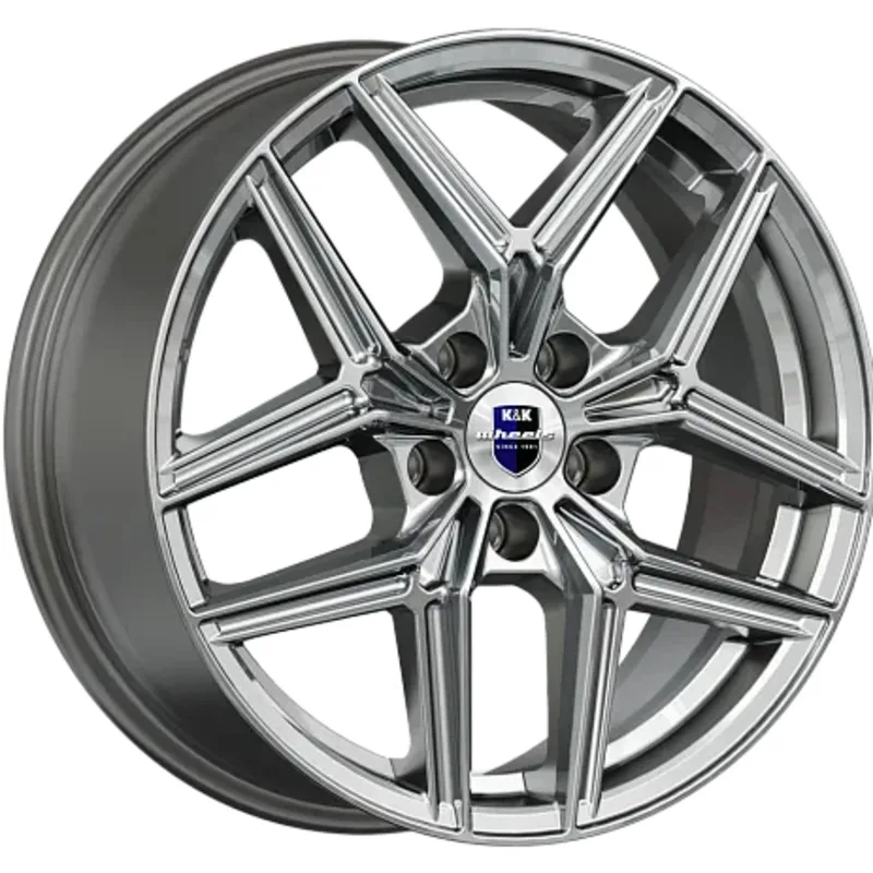 K&K 7x17/5x108 ET50 D63,35 Юнион (КС1025) Дарк платинум