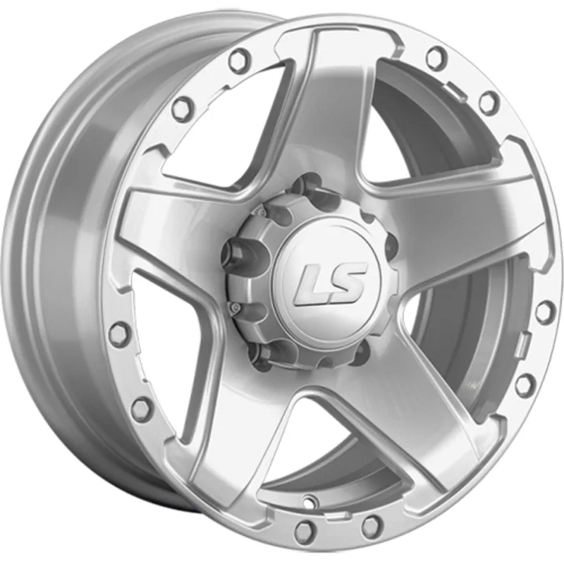 LS 8x16/5x150 ET2 D110,1 1284 Sil (конус, Колпак+лого)
