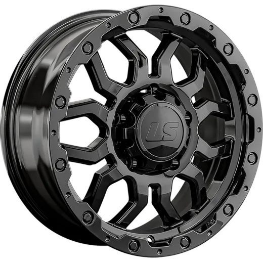 LS 8x17/5x150 ET45 D110,1 1285 BK (конус, Колпак+лого)
