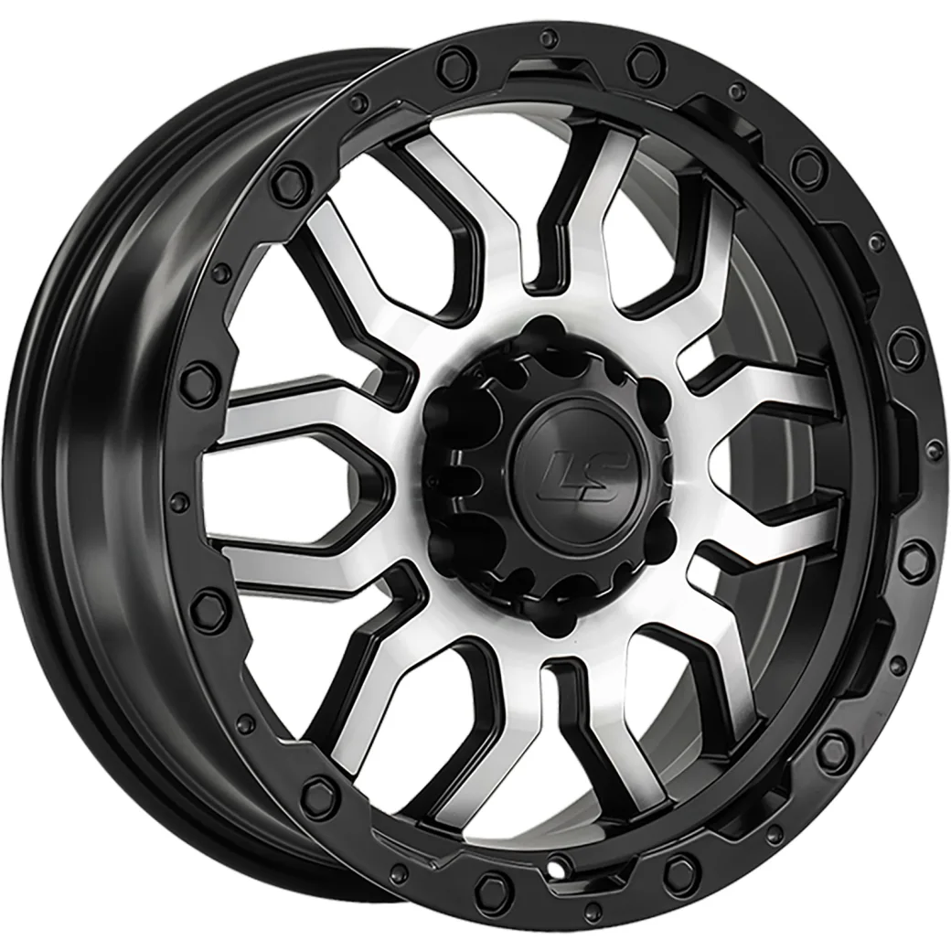 LS 7,5x17/6x139,7 ET0 D106,1 1285 BKSF (конус, Колпак+лого)