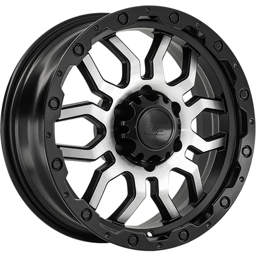 LS 7,5x17/6x139,7 ET0 D106,1 1285 BKSF (конус, Колпак+лого)