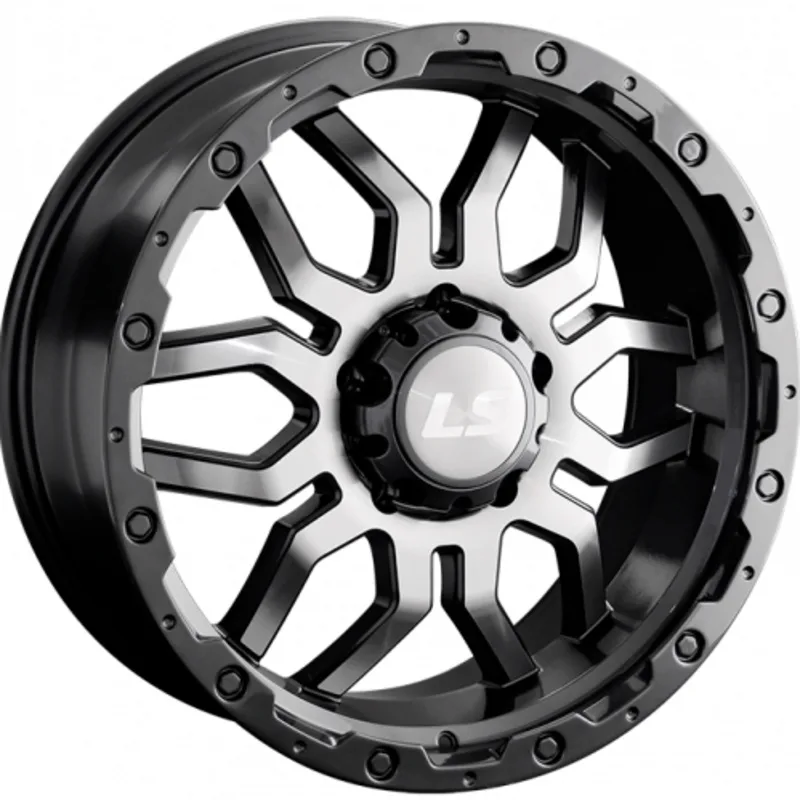 LS 7,5x17/6x114,3 ET30 D67,1 1285 GMF (конус, Колпак+лого)