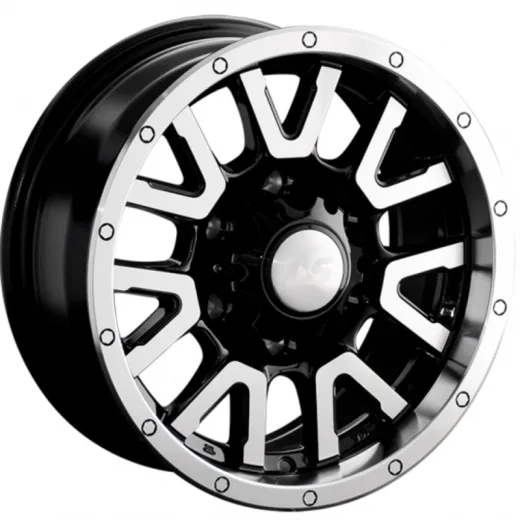 LS 7x15/6x139,7 ET10 D106,1 1288 BKF (конус, Колпак+лого)