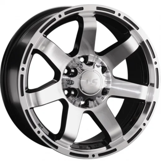 LS 7,5x17/6x139,7 ET25 D106,1 1289 BKF (конус, Колпак+лого)