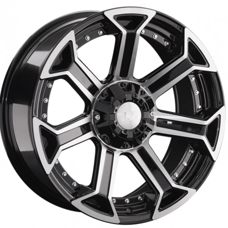 LS 9x20/6x139,7 ET20 D106,1 1293 BKF (конус, Колпак+лого)