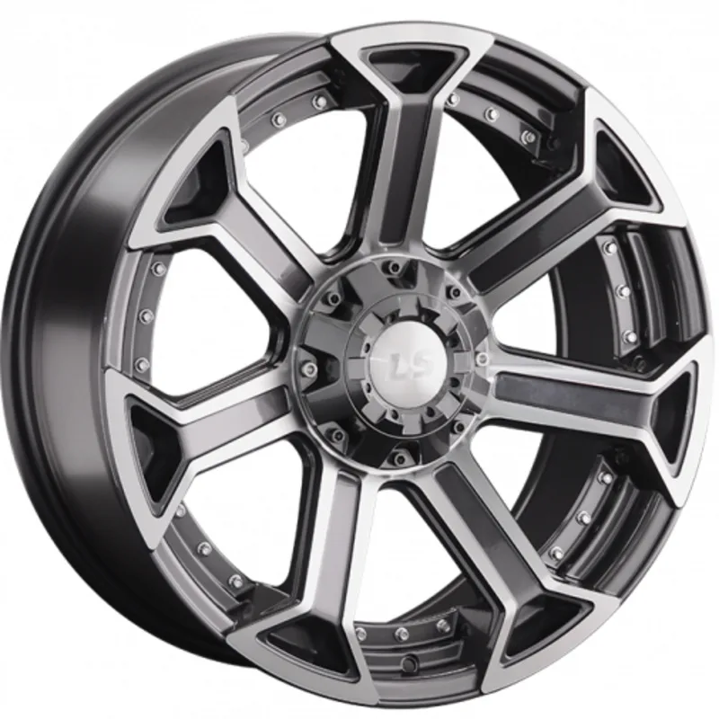 LS 9x20/6x139,7 ET25 D100,1 1293 GMF (конус, Колпак+лого)