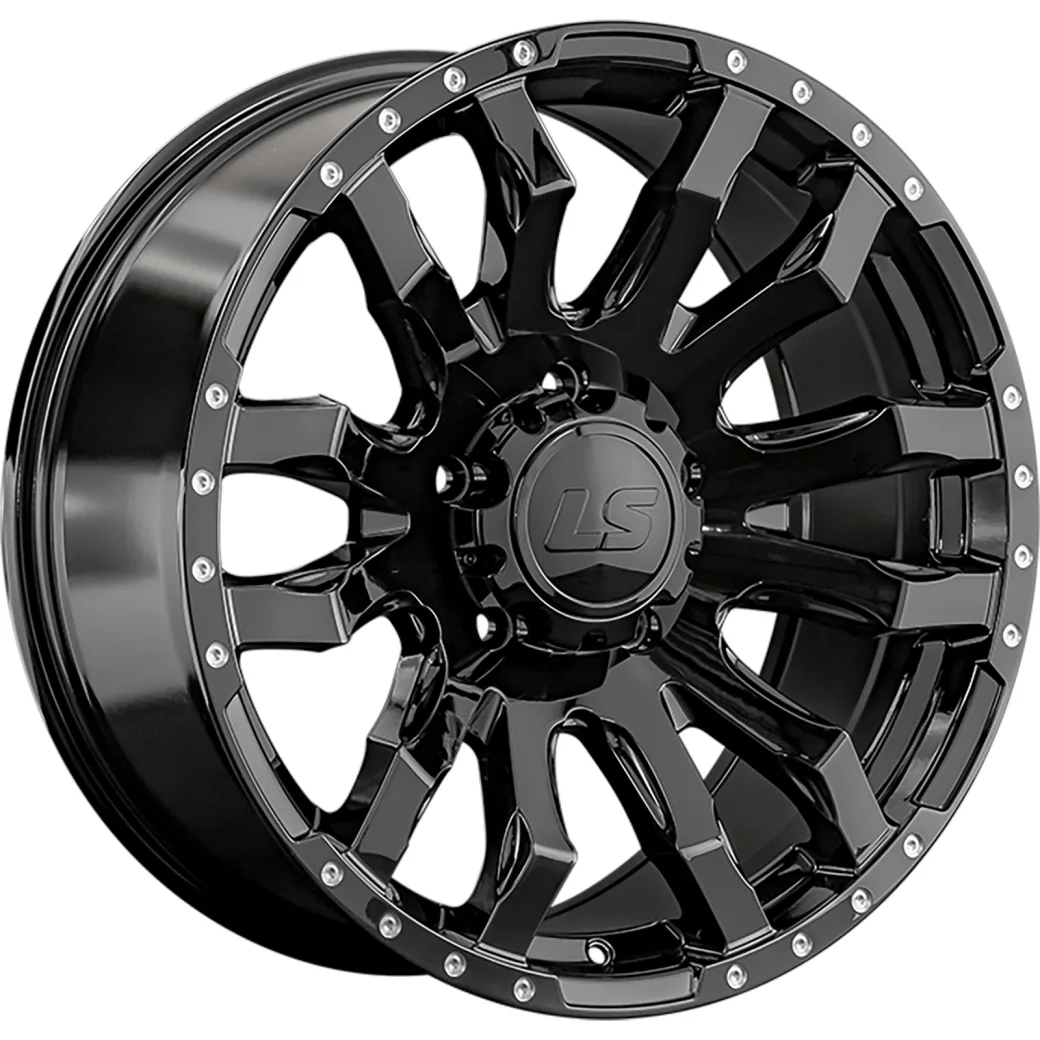 LS 9x20/5x150 ET25 D110,5 1294 BK (конус, Колпак+лого)