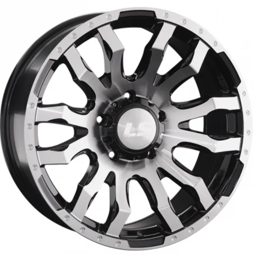 LS 9x20/6x139,7 ET20 D106,1 1294 BKF (конус, Колпак+лого)